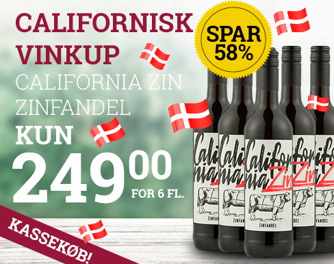 California ZIN Zinfandel - KASSEKØB 6 Flasker